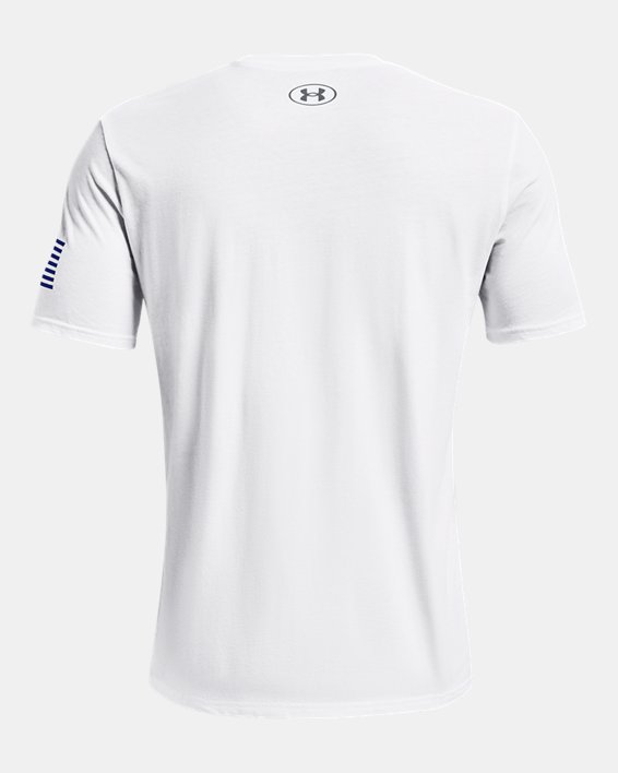 Men's UA Freedom Chest Flag T-Shirt, White, pdpMainDesktop image number 5